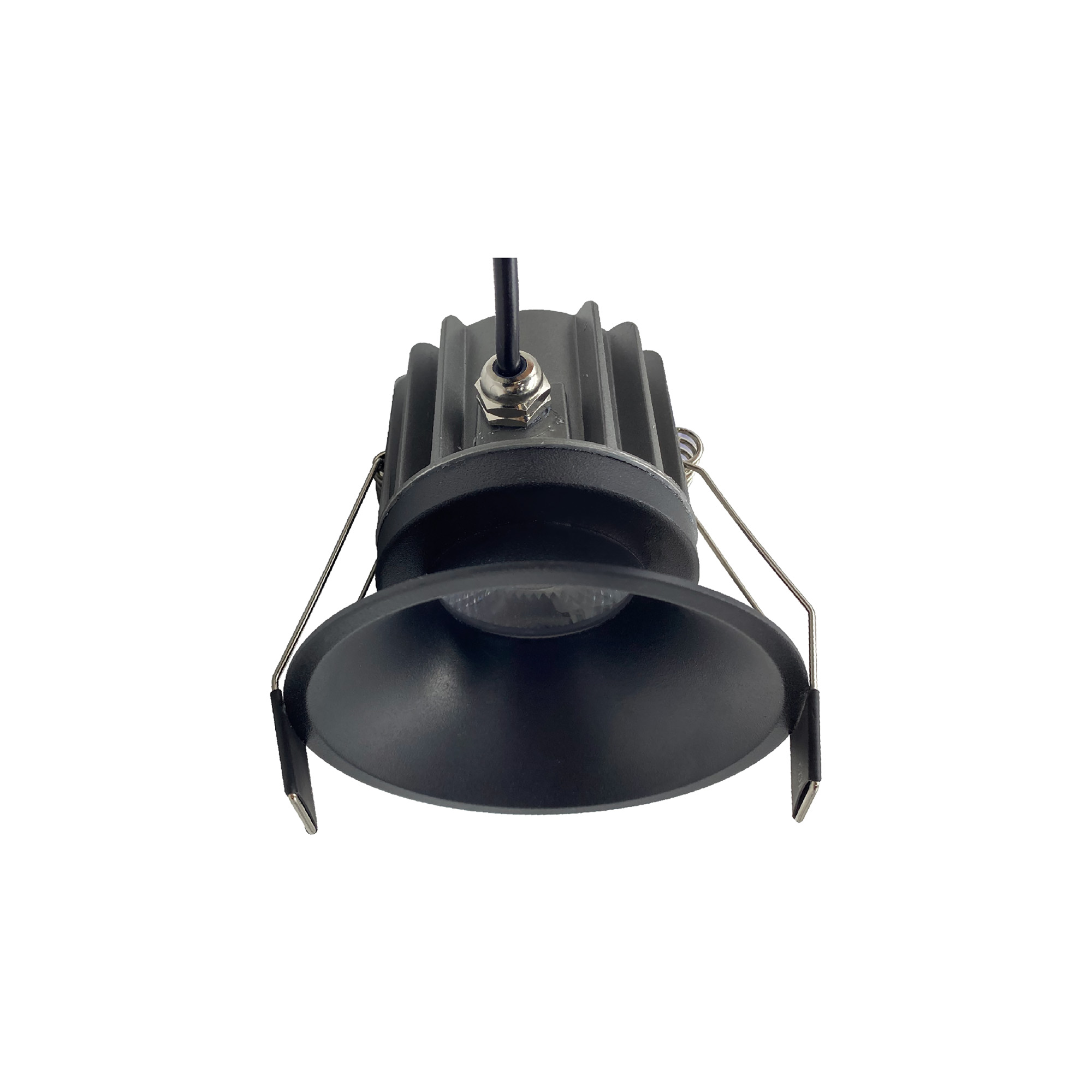 M8767  Rombok Downlight 12W LED, CCT Switchable, Cut Out: 75mm, 1080lm, 36° Deg, IP65 DRIVER INC., Black